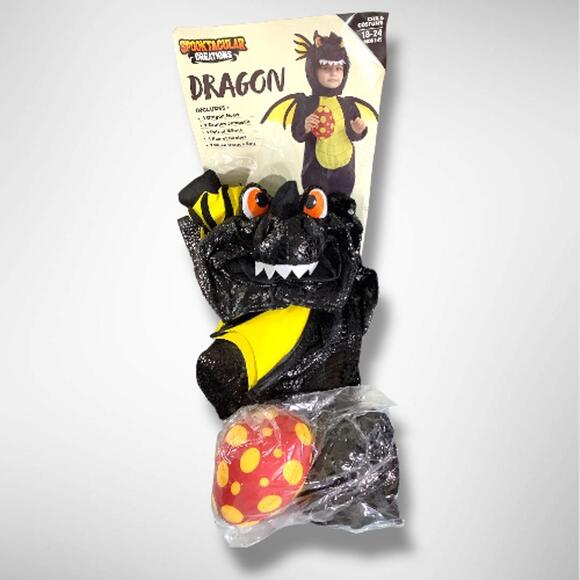 NIB Spooktacular Creations Dragon Costume with Egg for Baby, 18-24 Mos - Picture 7 of 7